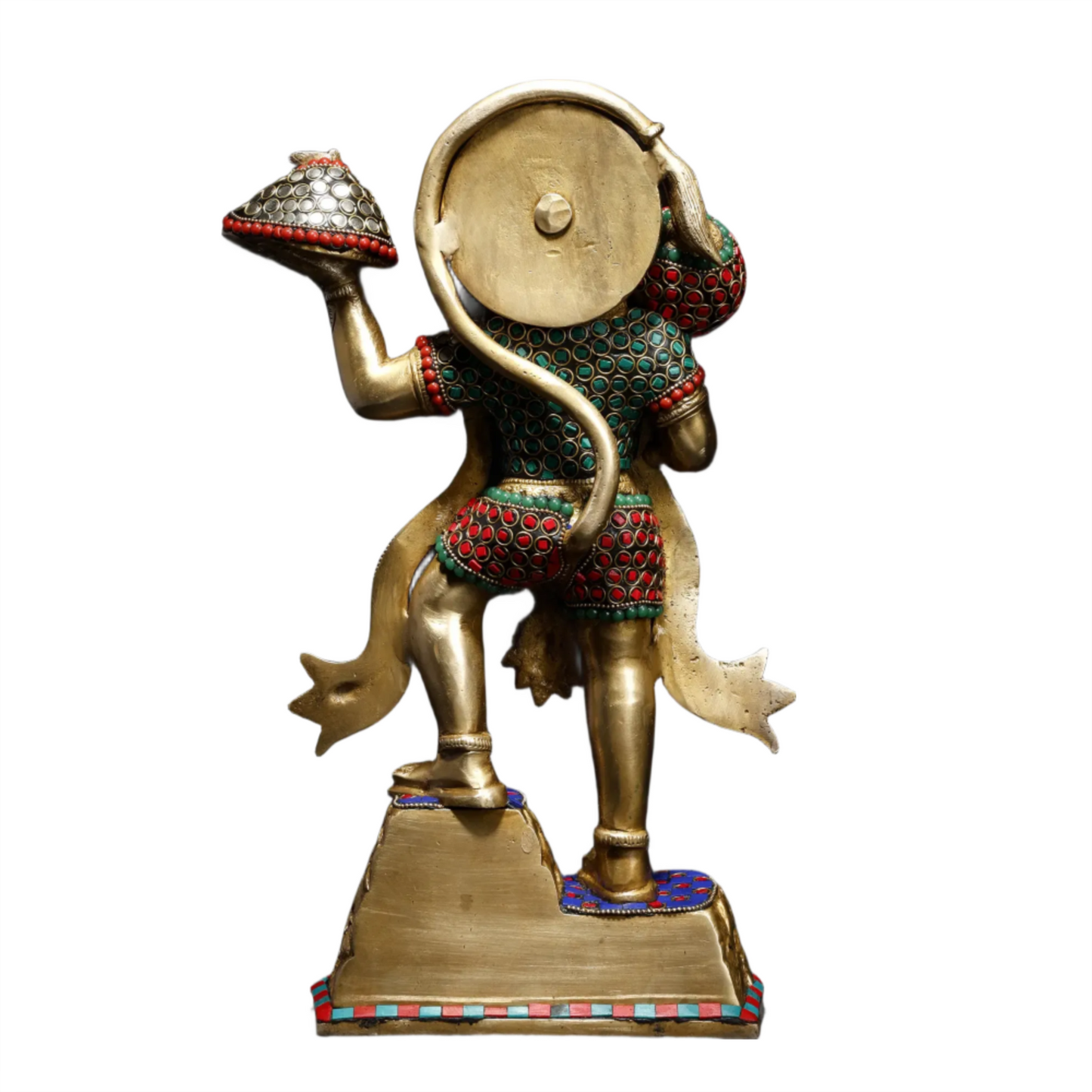 Brassaura® Panchmukhi Hanuman Statue | Brass with Intricate Detailing | Height 12.2 Inches & Weight 6.06 kgs
