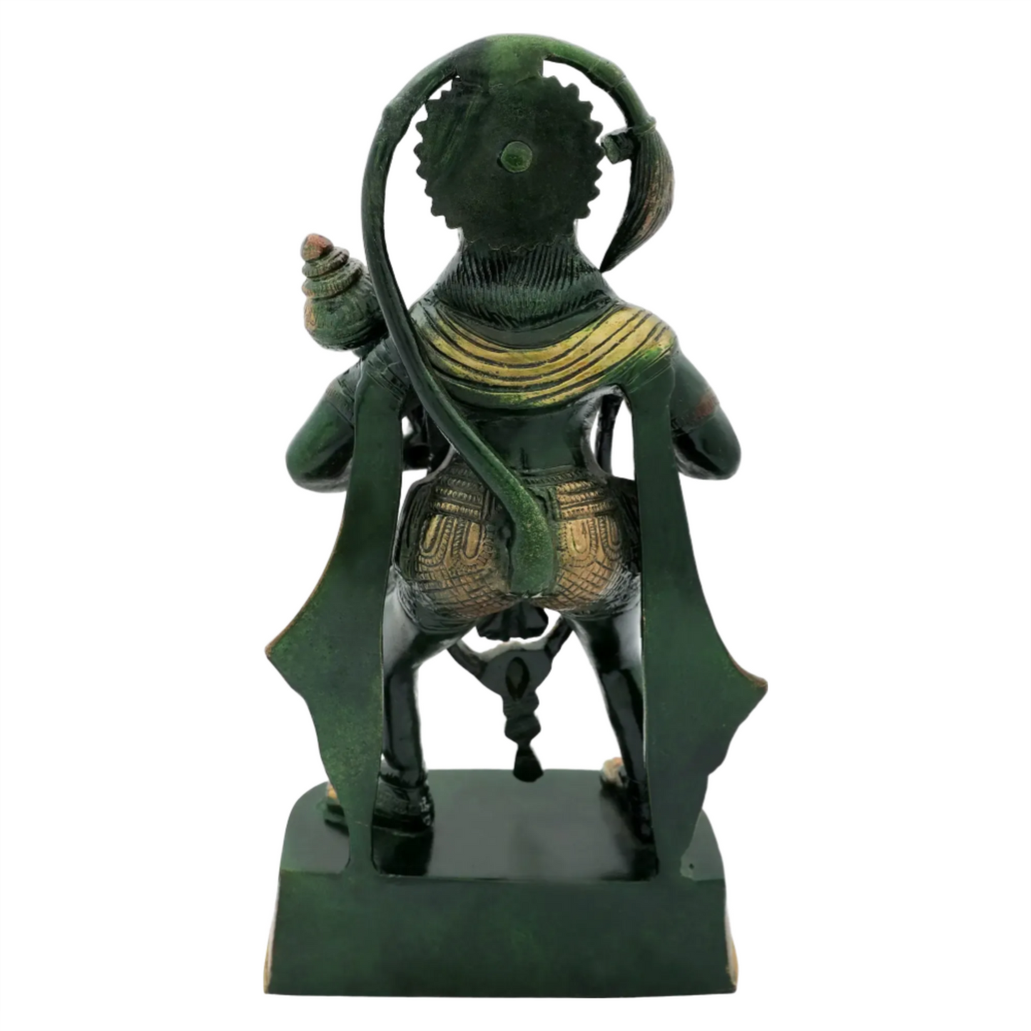 Brassaura® Antique Finish Hanuman Statue | Brass with Patina Work | Height 11 Inches & Weight 3.40 kgs