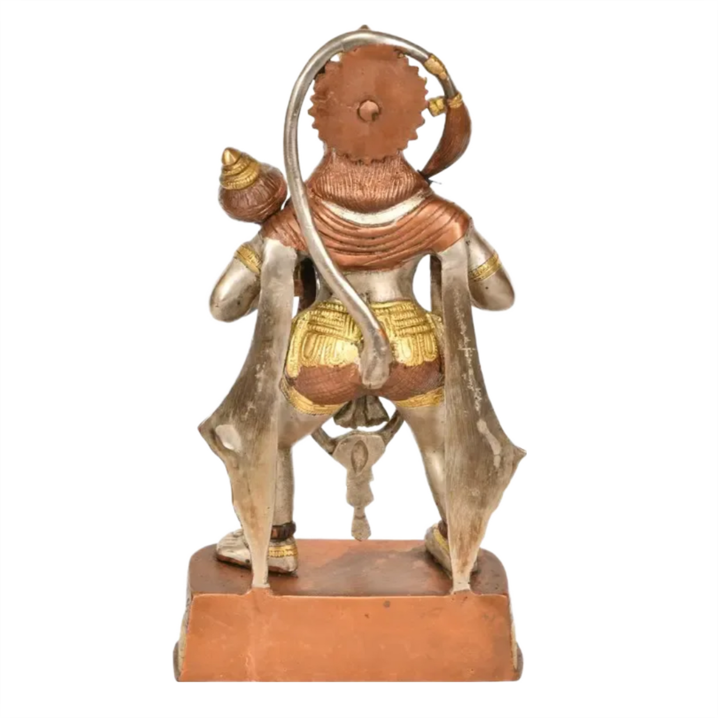 Brassaura® Antique Finish Hanuman Statue | Brass with Patina Work | Height 11 Inches & Weight 3.40 kgs