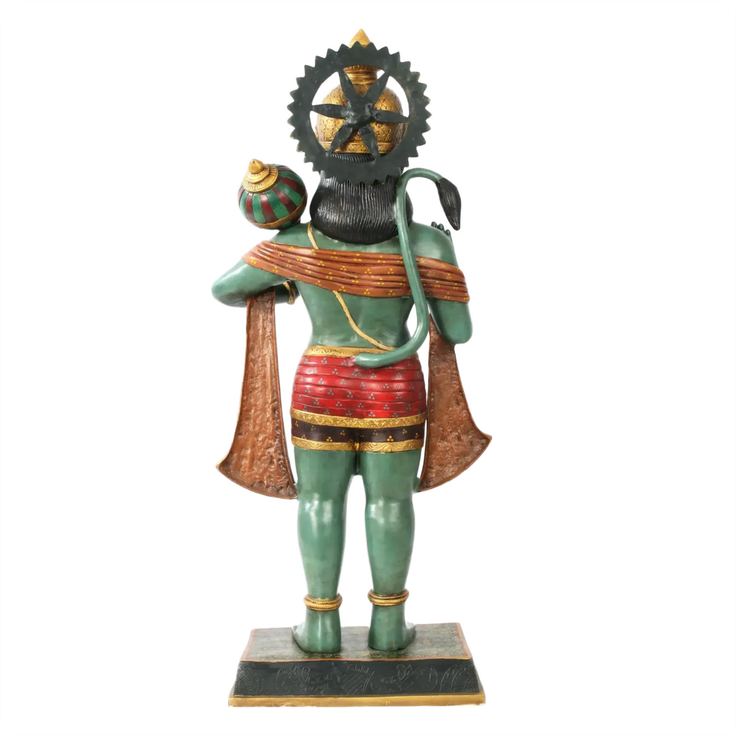 Brassaura® Standing Blessing Hanuman | Brass Statue | Height 36 Inches & Weight 32.30 kgs