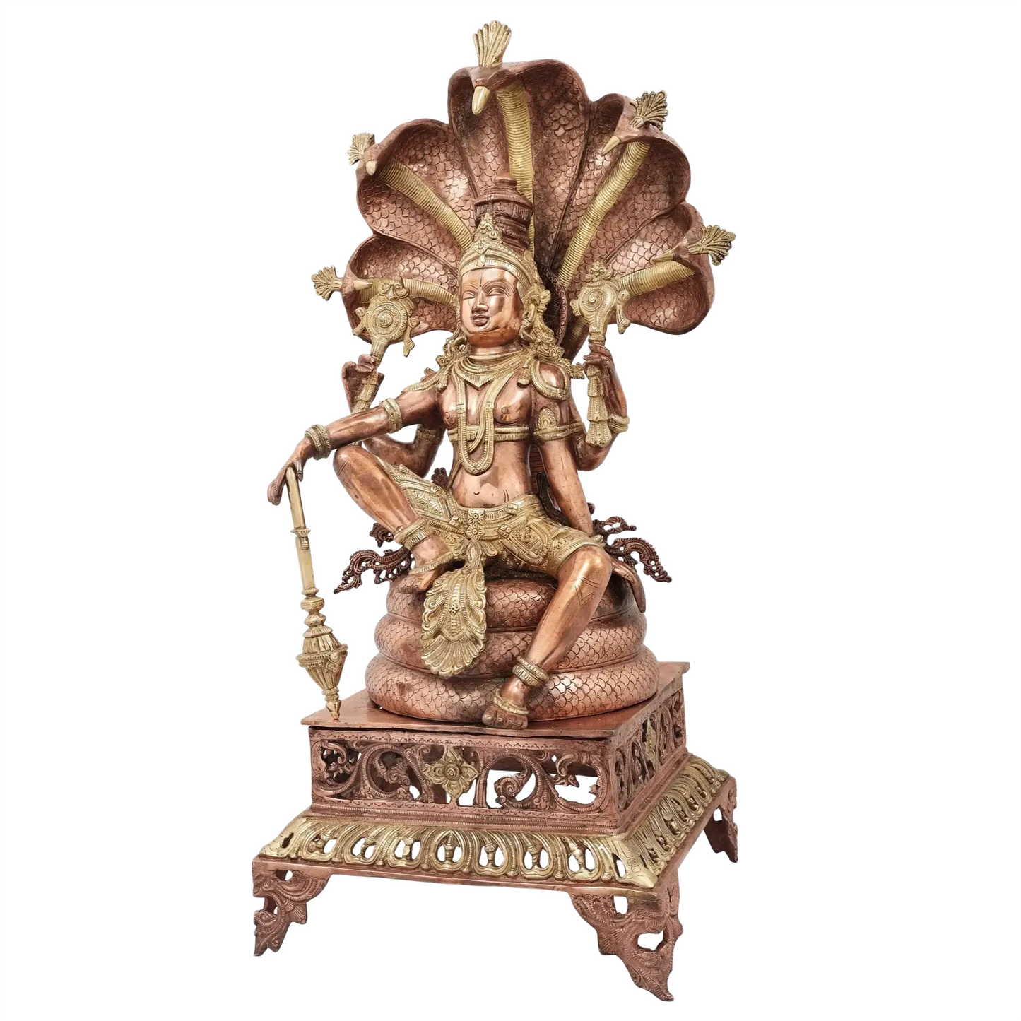 Brassaura® Brass Vishnu Statue | Height 28 Inches & Weight 25.60 kg