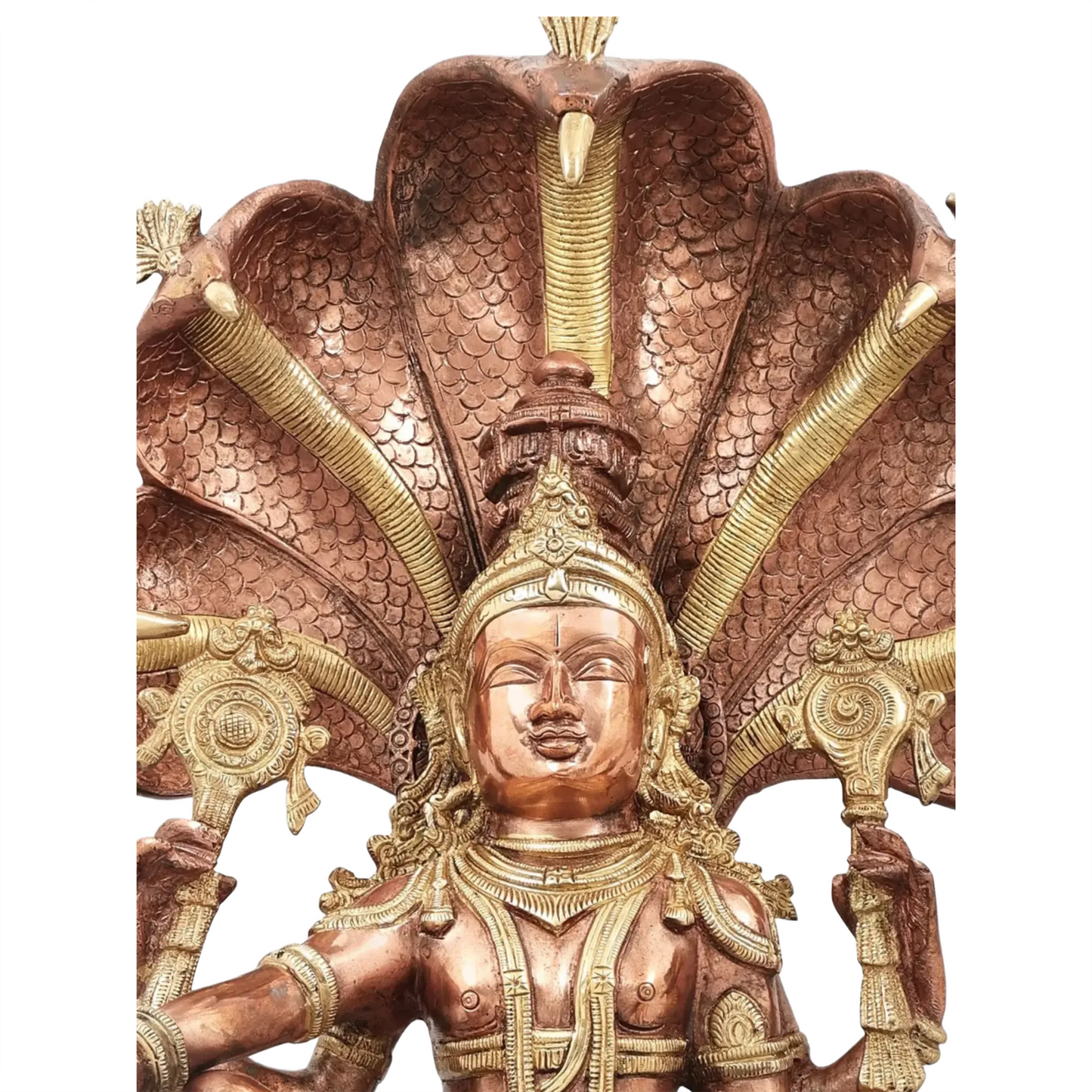 Brassaura® Brass Vishnu Statue | Height 28 Inches & Weight 25.60 kg