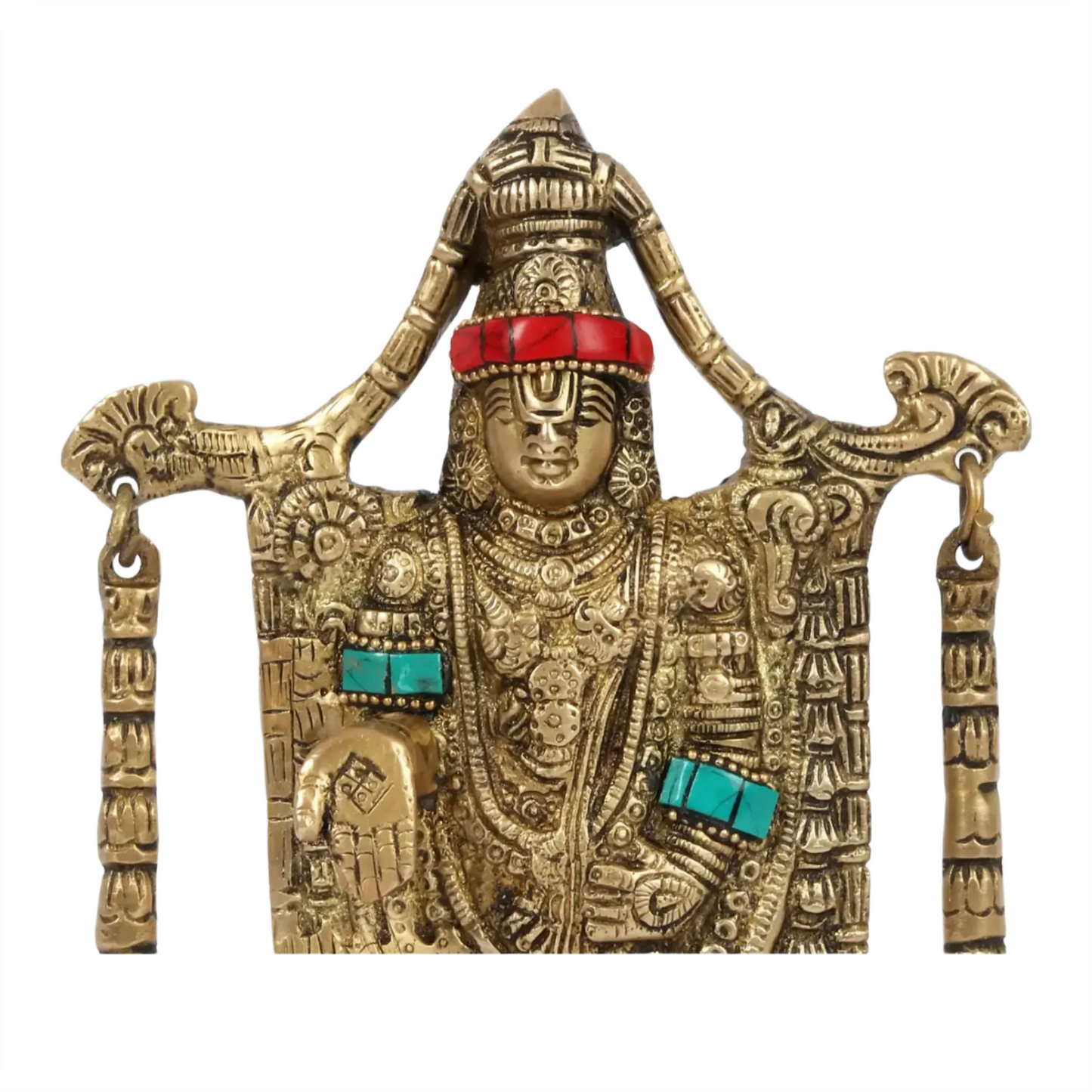 Brassaura® Brass Venkateswara Statue | Height 9 Inches & Weight 1.59 kg