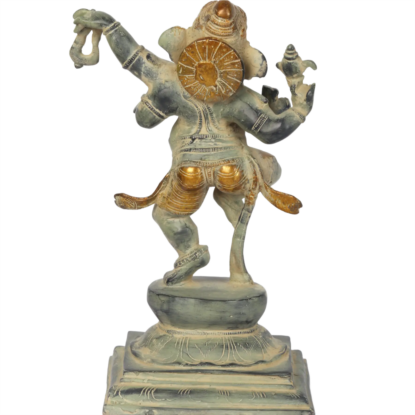 Brassaura™ Brass Dancing Ganesha Statue | Height 12 Inches & Weight 5.05 kgs