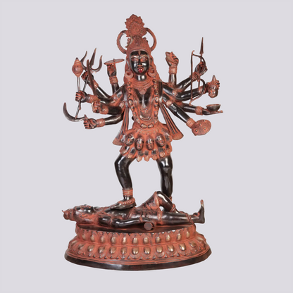 Brassaura® Brass Kali Maa Statue | Height 42.91 Inches & Weight 63 kg