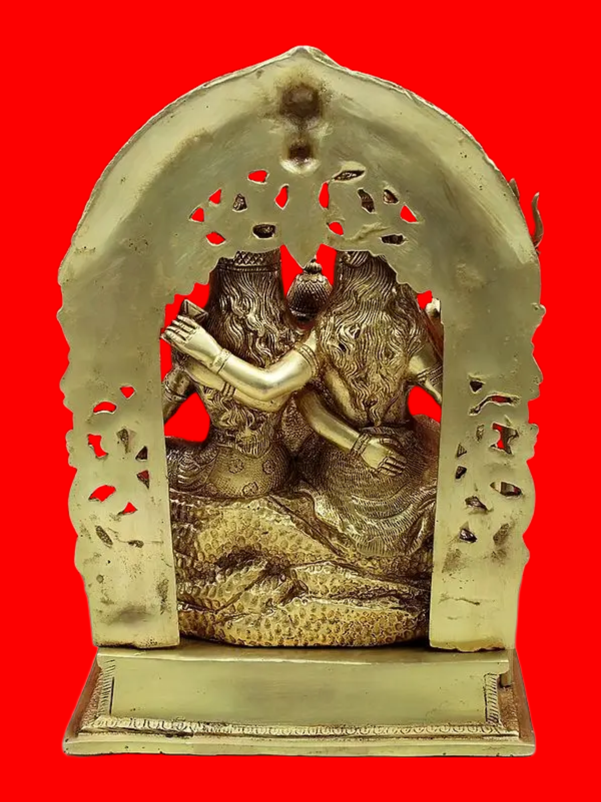 Brassaura™ Brass Shiv Family Statue | Height 12 Inches & Weight 6.80 kg