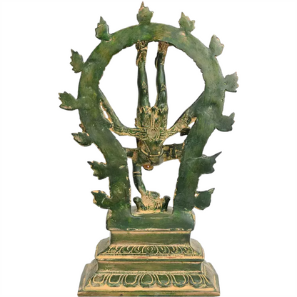 Brassaura™ Brass Shiva’s Gangavatarana (Nataraja) Sculpture | Height 12 Inches & Weight 2.70 kg