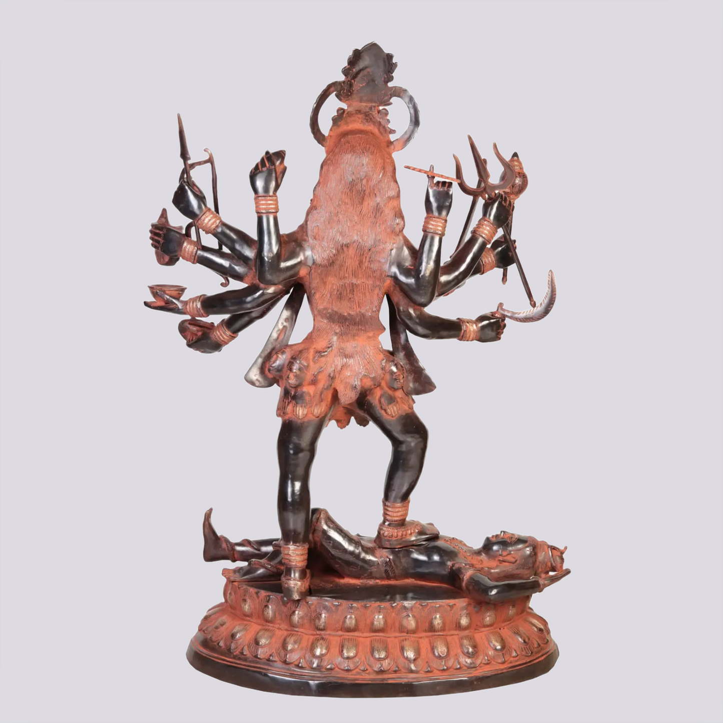 Brassaura® Brass Kali Maa Statue | Height 42.91 Inches & Weight 63 kg