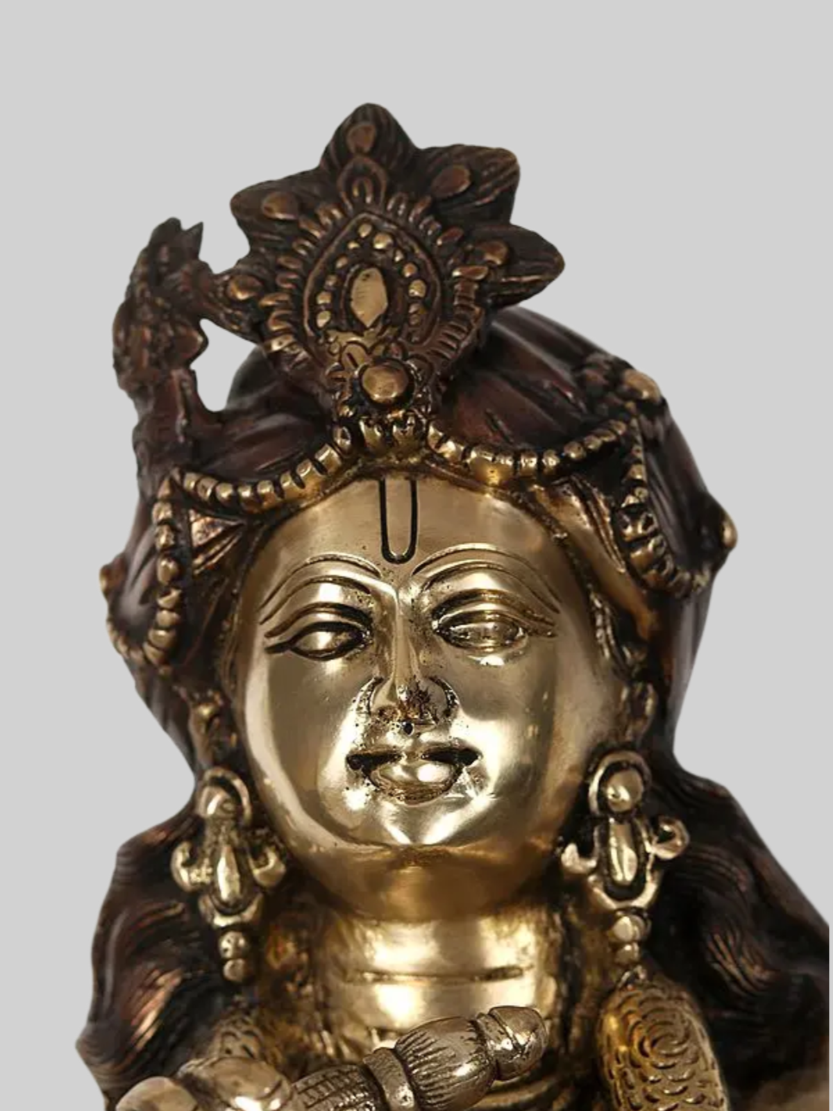 ब्रसौर® ब्रास कृष्णा नंदी प्रतिमा | ऊँचाई 43 इंच और वज़न 84.85 किलोग्राम
