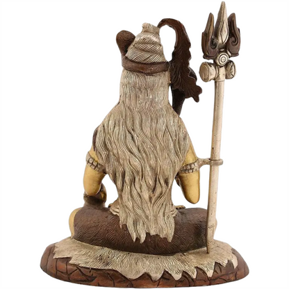 Brassaura™ Brass Shiva Statue | Height 10 Inches & Weight 3.80 kg