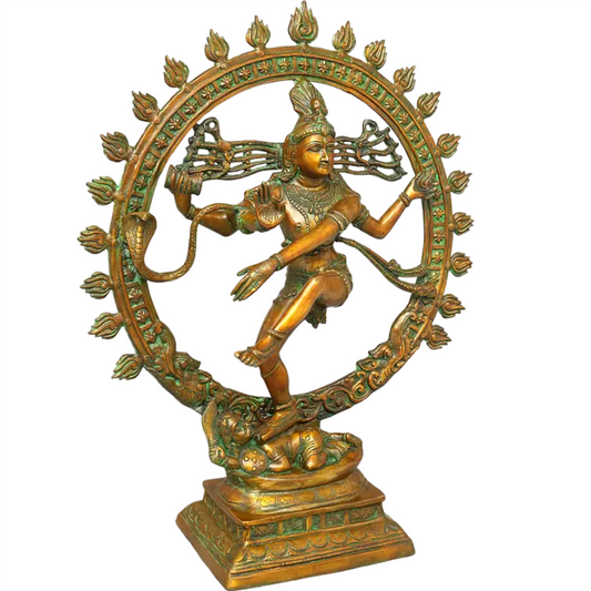 Brassaura™ Brass Nataraj Statue | Height 33 Inches & Weight 35 kg