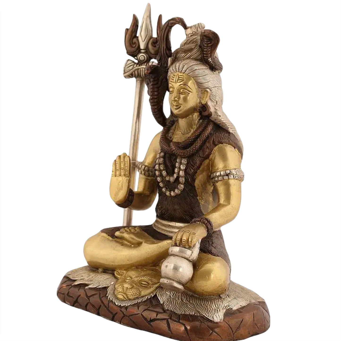 Brassaura™ Brass Shiva Statue | Height 10 Inches & Weight 3.80 kg