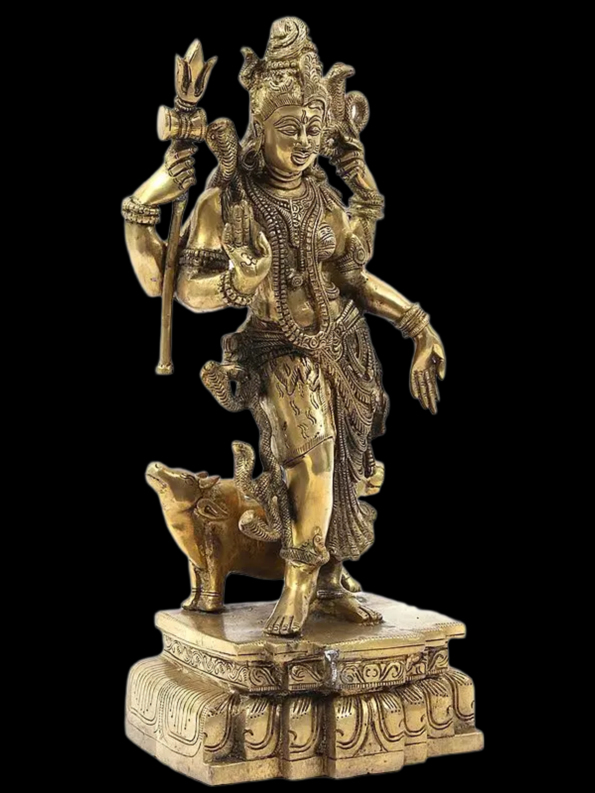 Brassaura® Brass Ardhanarishwara Statue | Height 18 Inches & Weight 9 kg