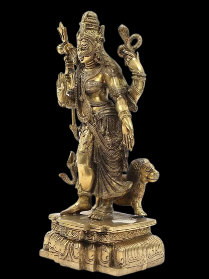 Brassaura® Brass Ardhanarishwara Statue | Height 18 Inches & Weight 9 kg