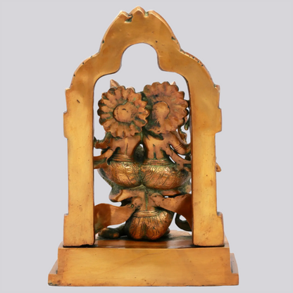 Brassaura® Brass Lakshmi Narayana on Garuda Statue | Height 12 Inches & Weight 5.24 kg