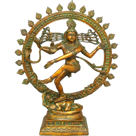 Brassaura™ Brass Nataraj Statue | Height 33 Inches & Weight 35 kg
