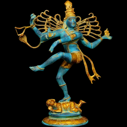 Brassaura™ Brass Nataraj Statue | Height 19.5 Inches & Weight 7.50 kg