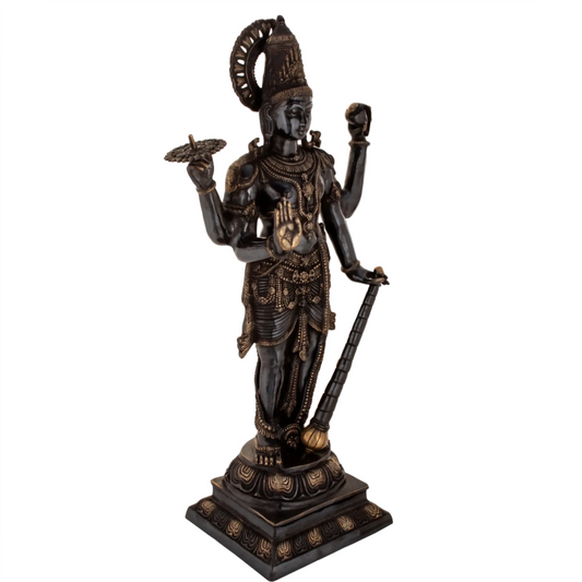 Brassaura® Brass Vishnu Statue | Height 41 Inches & Weight 32.40 kg