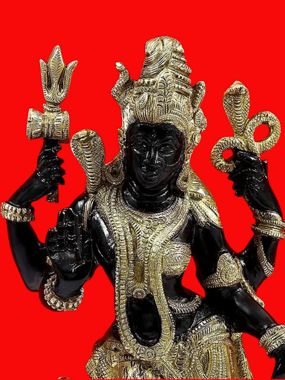 Brassaura® Brass Ardhanarishwara Statue | Height 18 Inches & Weight 9 kg
