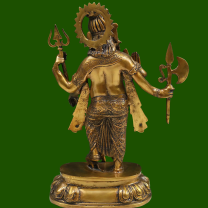 Brassaura™ Brass Ganesha Statue | Height 19 Inches & Weight 10.60 kgs