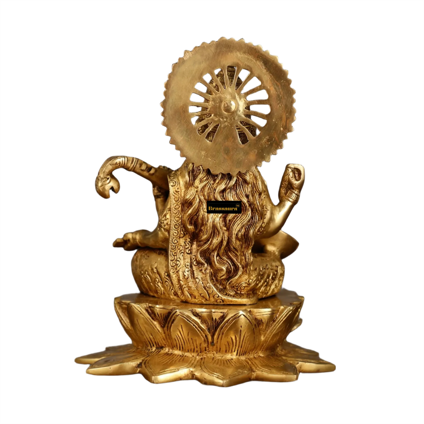 Brass Saraswati Idol for Home and Decor Height 11 Inches & Weight 6.5 Kgs
