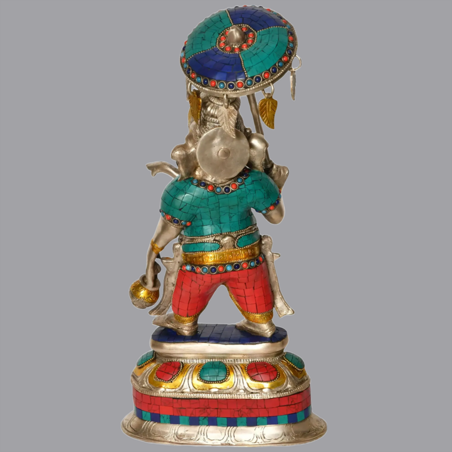 Brassaura® 15 Inches Kamandalu Lord Ganesha | Brass with Inlay Work | Height 15 Inches | Weight 4.97 kgs