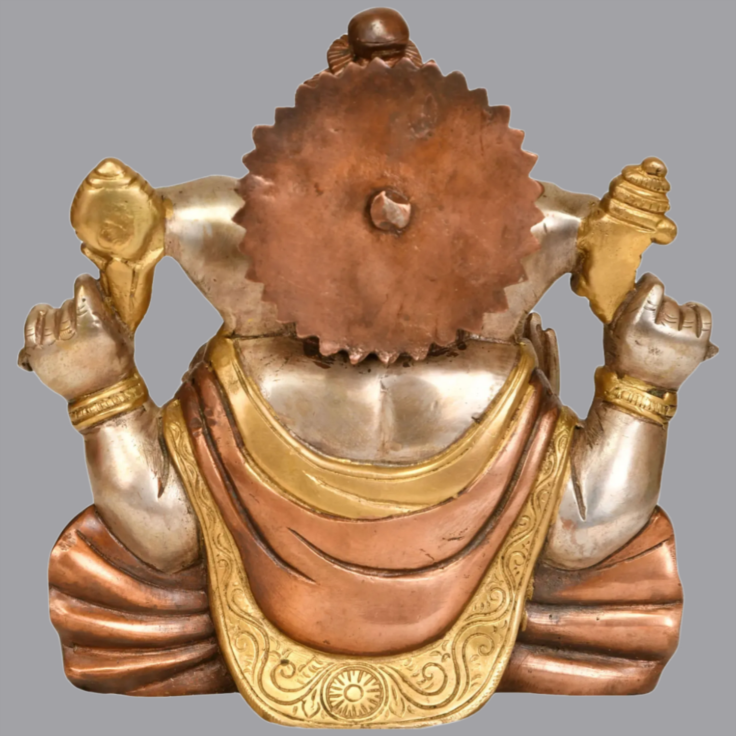 Brassaura® Ganesha Granting Abhaya Mudra | Height 8.7 Inches & Weight 5 kgs