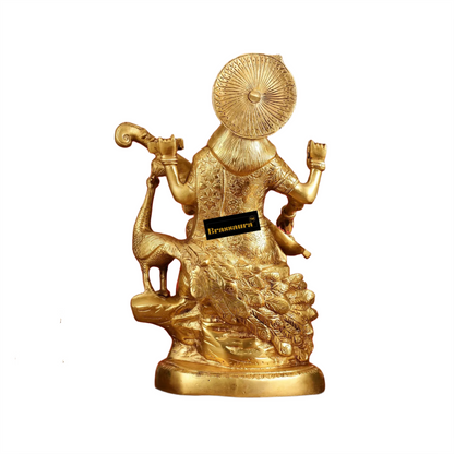 Brass Saraswati Idol for Home and Decor Height 15 Inches & Weight 10 Kgs