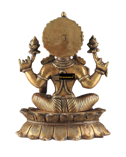 Brass Laxmi Idol for Home and Decor Height 12 Inches & Weight 7.5 Kgs