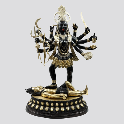 Brassaura® Brass Kali Maa Statue | Height 42.91 Inches & Weight 63 kg