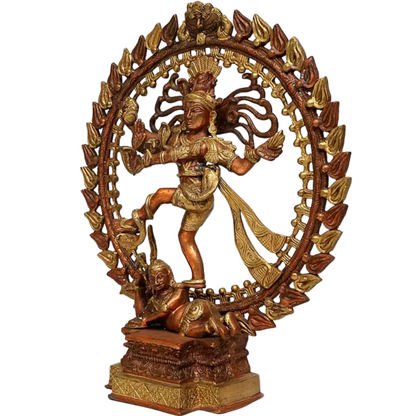 Brassaura™ Brass Nataraj Sculpture | Height 17 Inches & Weight 6.20 kg