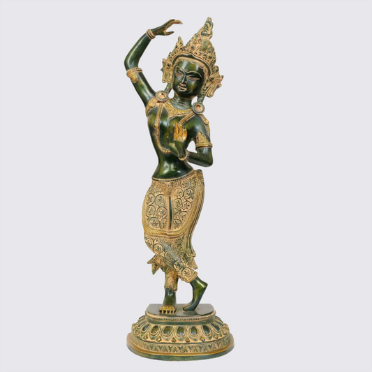 Estátua Brassaura® da Deusa Tara em Bronze | 53,34 cm de Altura e 5,70 kg de Peso