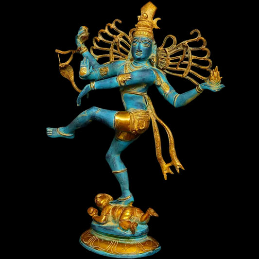 Brassaura™ Brass Nataraj Statue | Height 19.5 Inches & Weight 7.50 kg