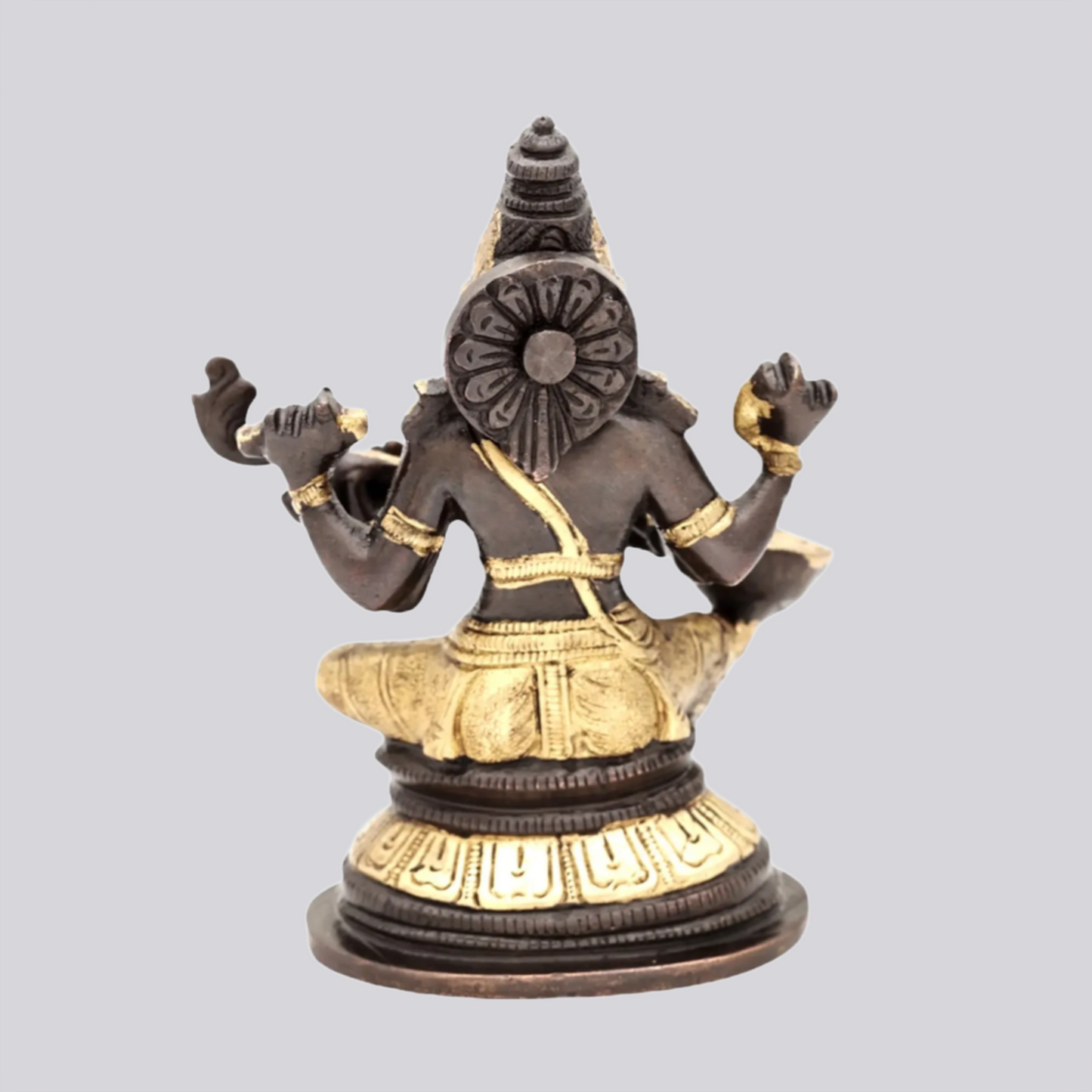 Brassaura® Brass Saraswati Statue | Height 5.12 Inches & Weight 0.88 kg