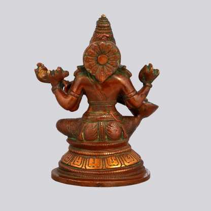 Brassaura® Brass Saraswati Statue | Height 5.12 Inches & Weight 0.88 kg