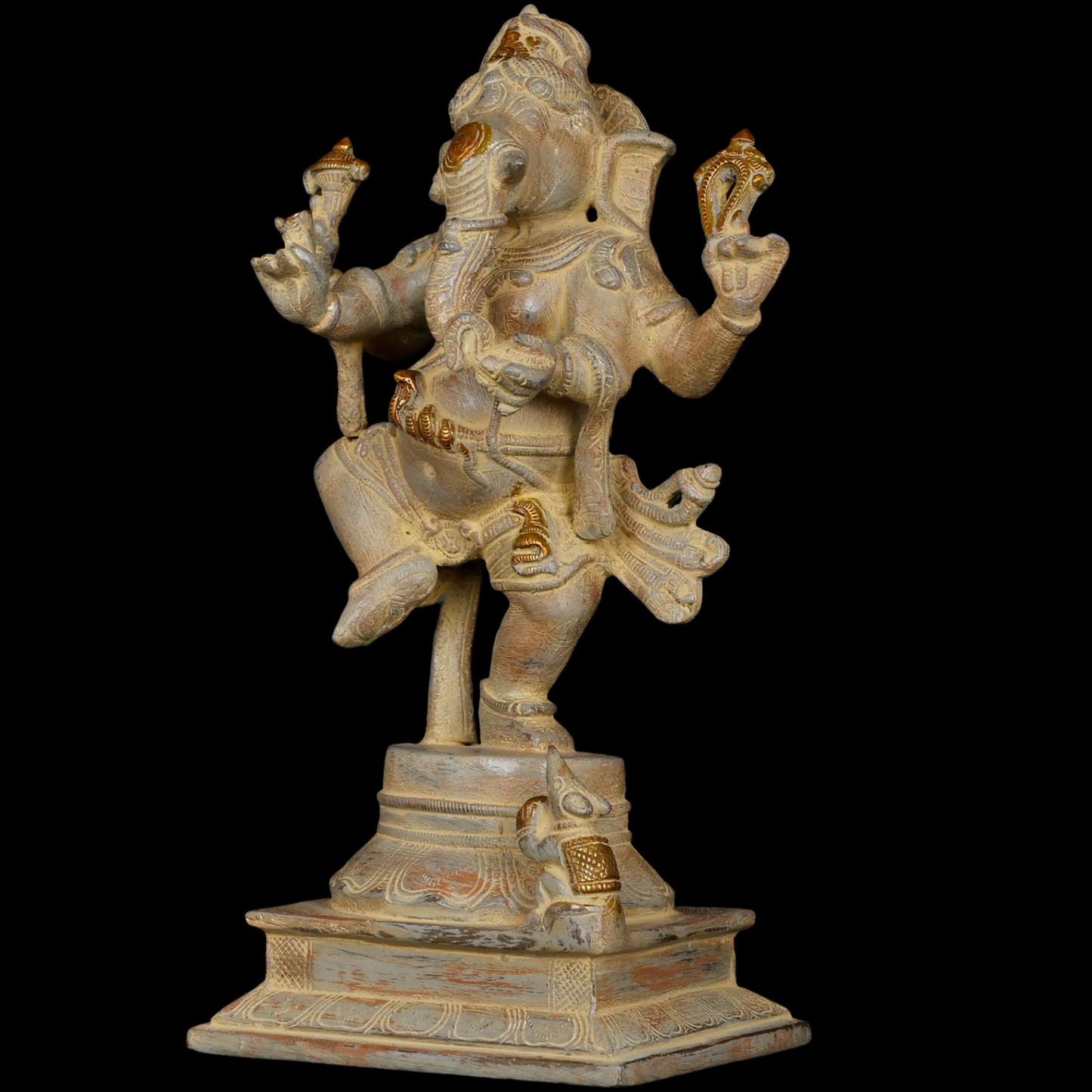 Brassaura™ Brass Dancing Ganesha Statue | Height 13 Inches & Weight 5 kgs