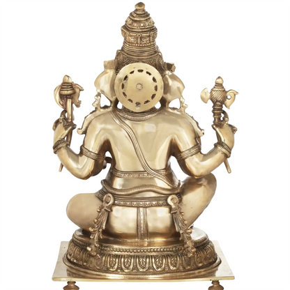 Brassaura™ Brass Ganesha Statue | Height 20 Inches & Weight 23.30 kgs