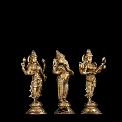 Brass Artistic Lakshmi Ganesh Height 10 Inches & Weight 9 Kgs