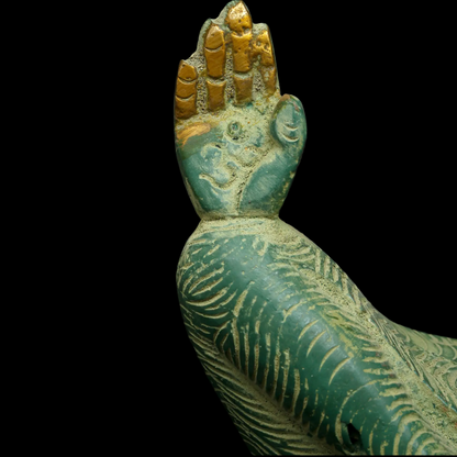Brassaura™ Modern Brass Ganesha Statue | Height 7 Inches & Weight 1.12 kgs
