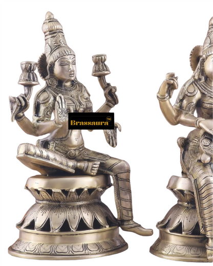 Brass Saraswati Idol for Home and Decor Height 12 Inches & Weight 9 Kgs