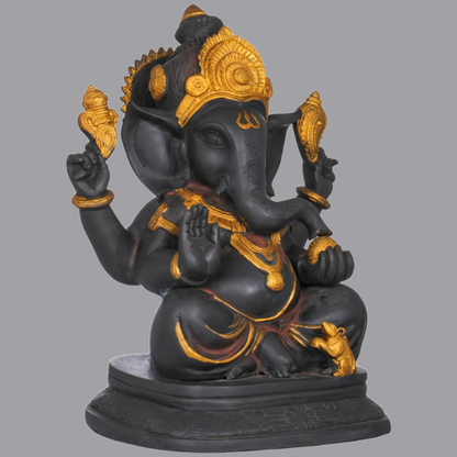 Brassaura® Lord Ganesha in Brass | Height 14 Inches | Weight 11.50 kgs