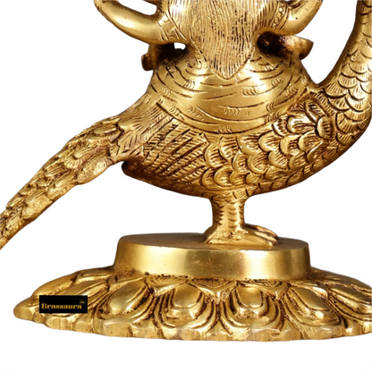 Brass Saraswati Idol for Home and Decor Height 6.5 Inches & Weight 2 Kgs