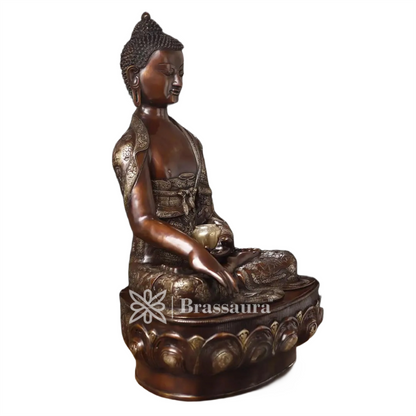 Brass Buddha For Home And Décor Weight 52 kg Height 34 Inch