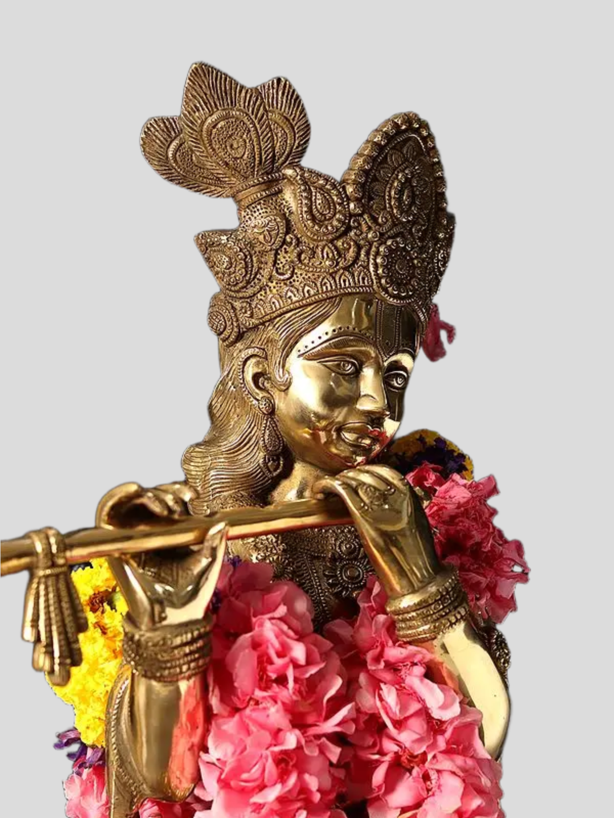Brassaura® Brass Krishna Statue | Height 31 Inches & Weight 21.65 kg