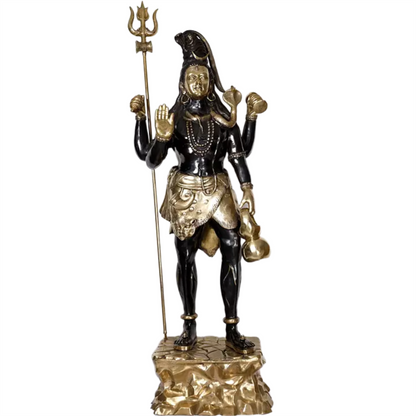 Brassaura® Brass Large Standing Shiva Statue | Height 91 Inches & Weight 185 kg