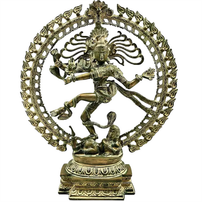 Brassaura™ Brass Nataraj Statue | Height 20.5 Inches & Weight 7.75 kg