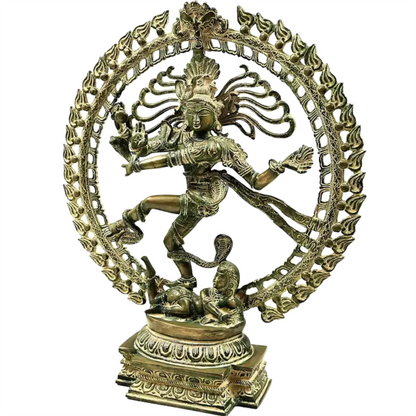 Brassaura™ Brass Nataraj Statue | Height 20.5 Inches & Weight 7.75 kg