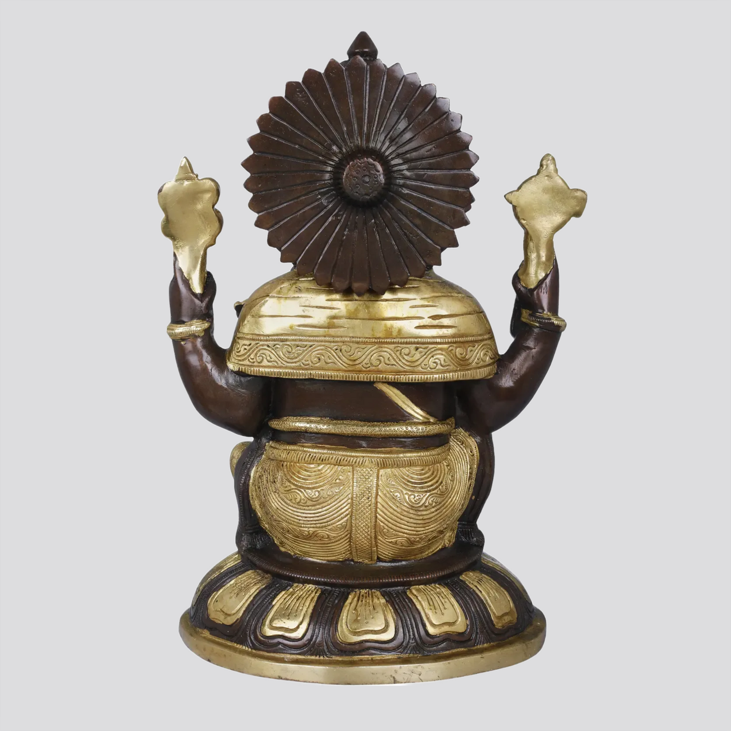 Brassaura® Lakshmi Ganesha Brass Pair | Brass Statue | Height 14 Inches & Weight 15.60 kgs