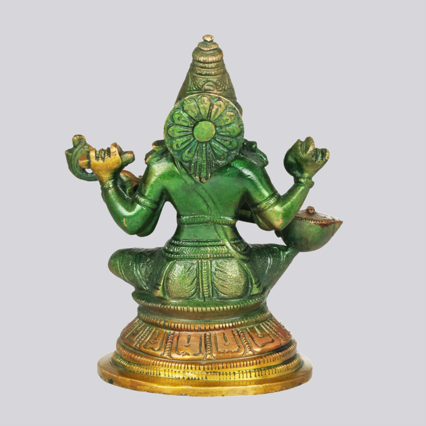 Brassaura® Brass Saraswati Statue | Height 5.12 Inches & Weight 0.88 kg