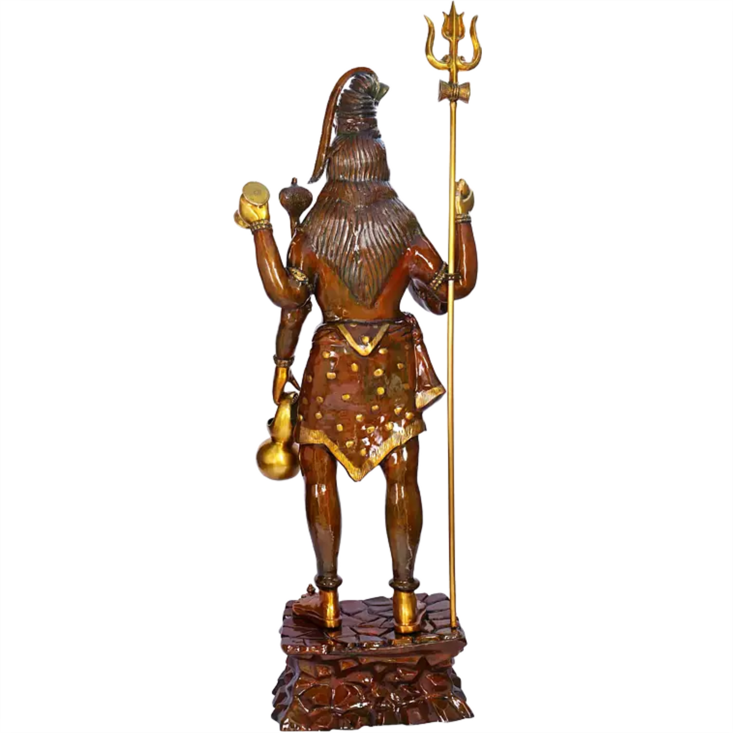 Brassaura® Brass Large Standing Shiva Statue | Height 91 Inches & Weight 185 kg